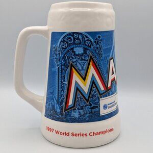 Marlins Promotional Beer Stein, World Series, 7 Inches Tall